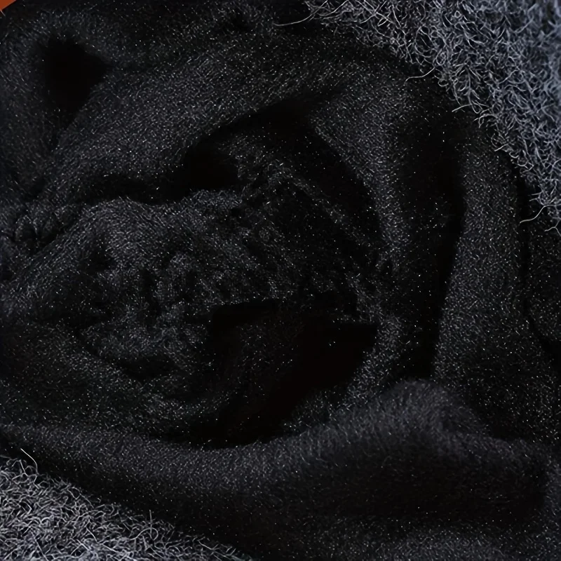 Winter warm woolen hat for middle-aged and elderly people, men's one-piece snowflake ear protection, thickened knitted hat for a - Image 5