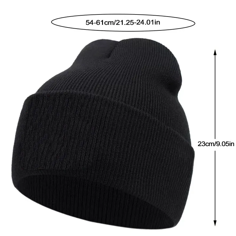 Angry expression embroidered knitted hat, warm woolen hat for men's and women's outdoor sports events in autumn and winter - Image 6