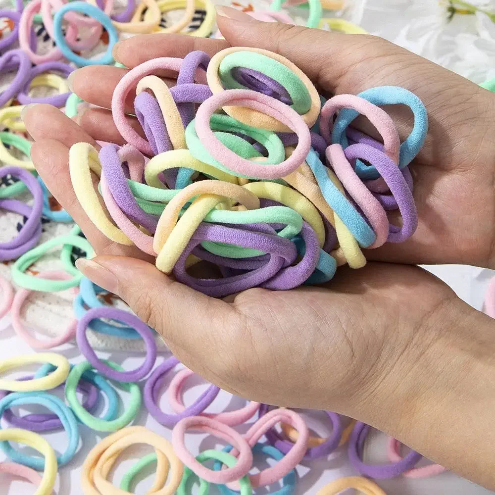30-200pcs Hair Accessories for Women girl Basic Hair Bands Headband Hair Ropes Ties Ponytail Holder Simple and Fashionable Nylon - Image 6