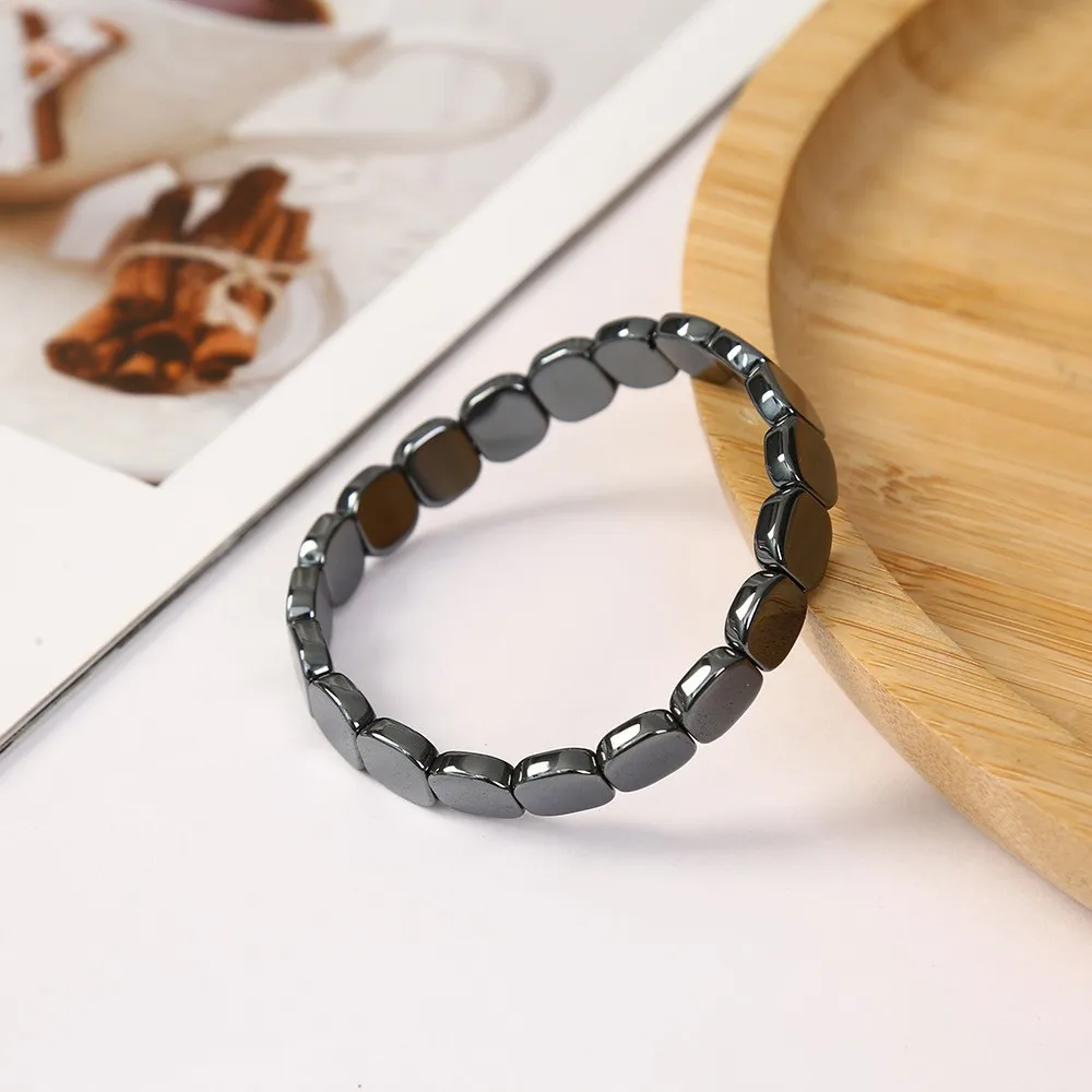 Hematite Bracelet For Men Reclaim Your Edge Confidence Natural Hematite Stone Beaded Stretch Healing Bracelets Gift Jewelry - Image 6