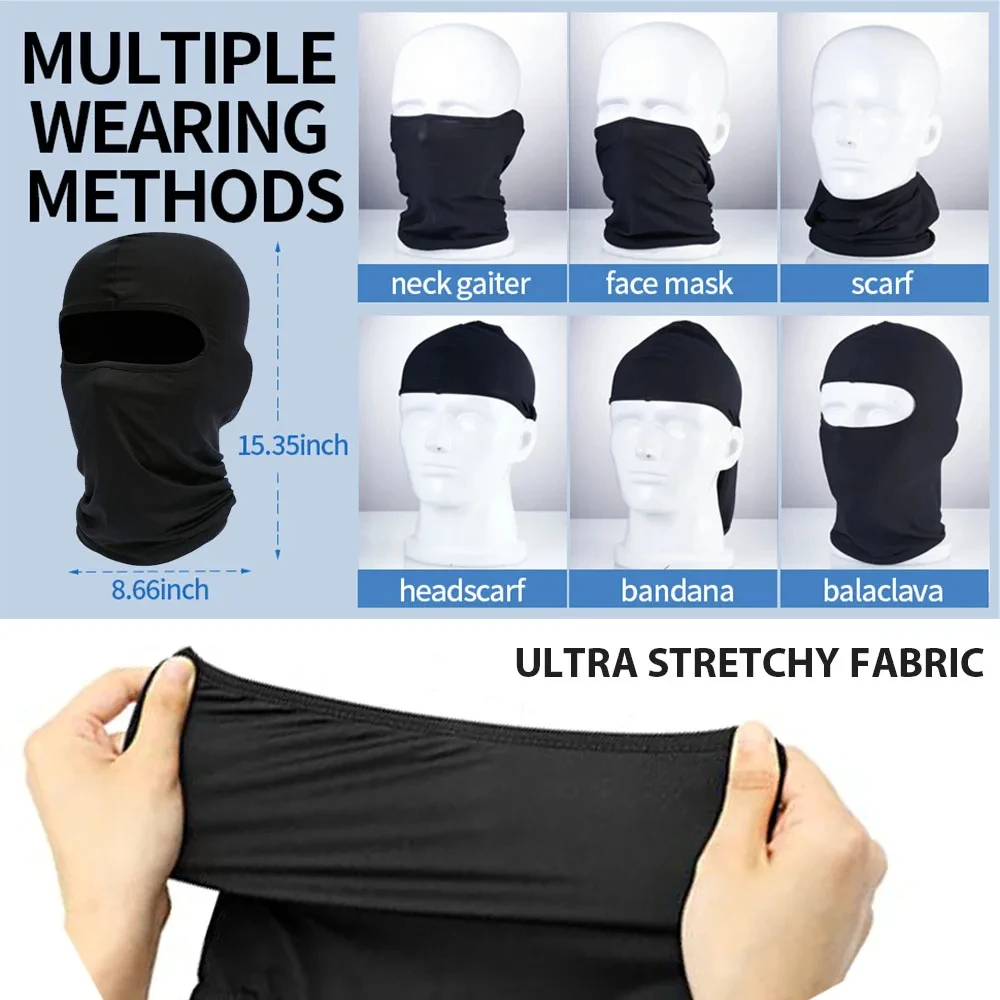Men Bicycle Balaclava Full Face Mask Hiking Cycling Windproof Breathable Sun Protection Hat Motorcycle Helmet Liner Hat - Image 3