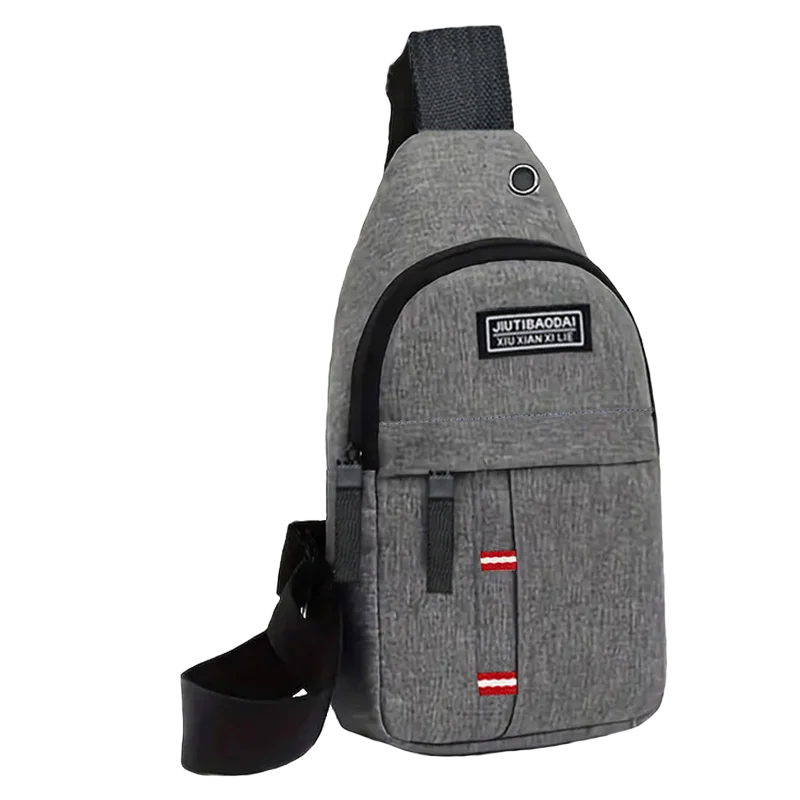 Men's and women's adjustable breast pockets, single-shoulder diagonal cross Oxford fabric breast pockets - Image 4