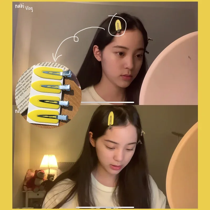 4pcs/set No Bend Seamless Hair Clips Side Bangs Barrette Makeup Washing Face Accessories Women Girls Styling Hairpins - Image 4