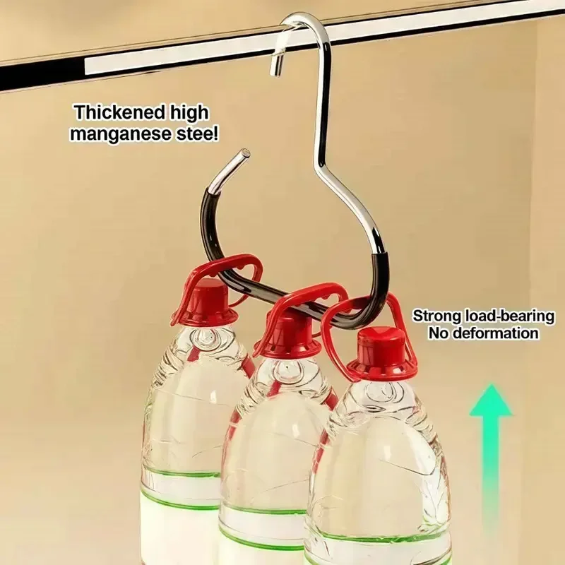 5pcs Baseball Cap Hat Rack Organizer Stainless Steel Hat Hanger Hanging Cap Holder Non-Slip Wall Mount Hook Organizer for Caps - Image 5