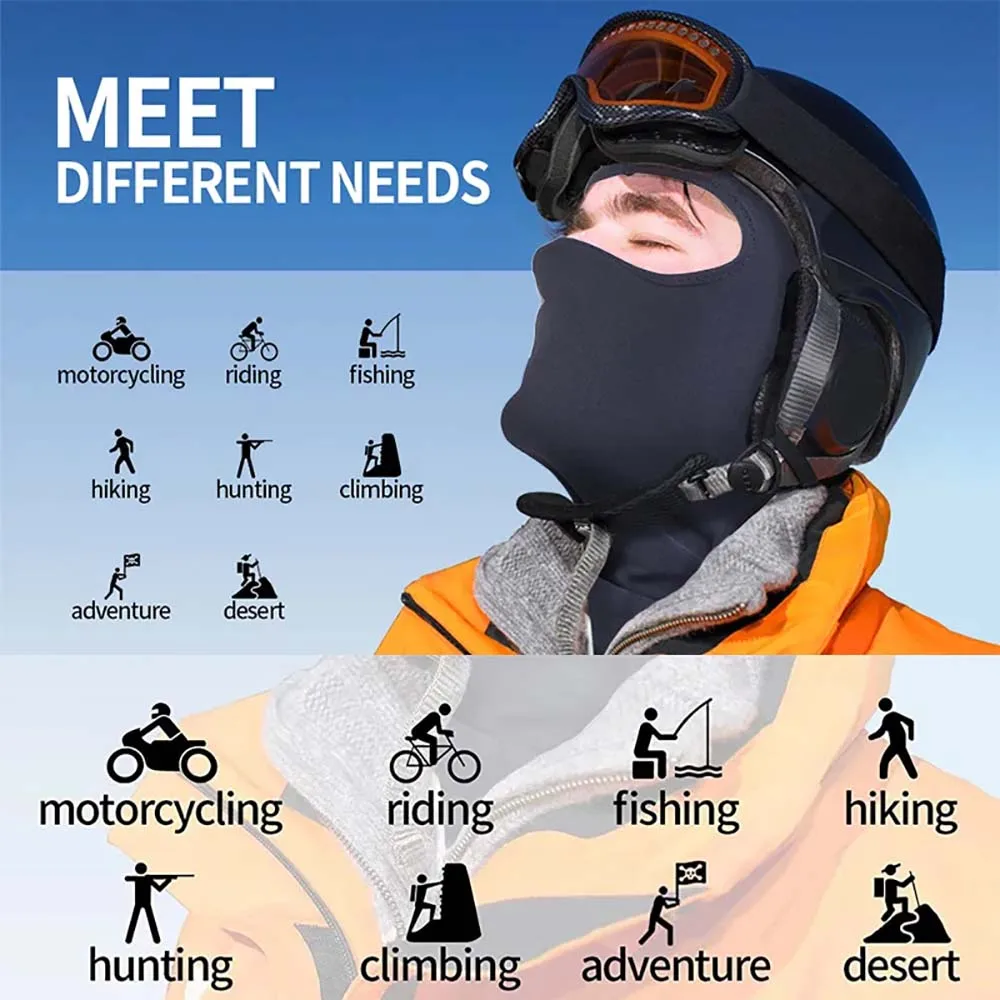 Men Bicycle Balaclava Full Face Mask Hiking Cycling Windproof Breathable Sun Protection Hat Motorcycle Helmet Liner Hat - Image 2