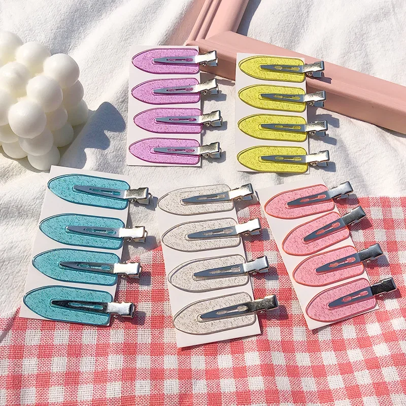 4pcs/set No Bend Seamless Hair Clips Side Bangs Barrette Makeup Washing Face Accessories Women Girls Styling Hairpins - Image 3