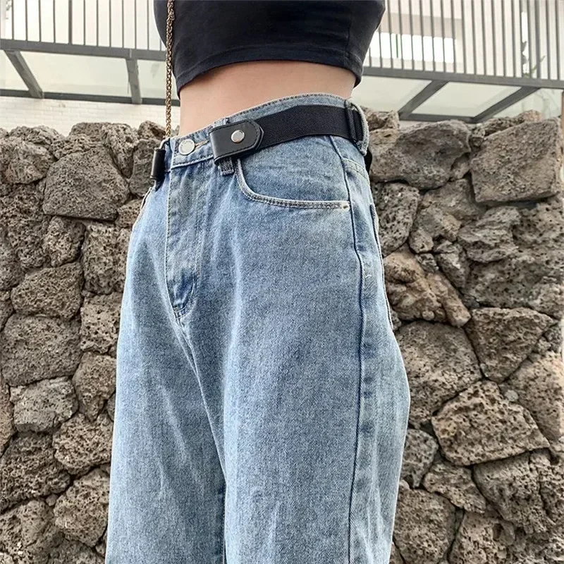2024 Canvas Adjustable Elastic Waist Band Invisible Belt Buckle-Free Belts for Women Men Jean Pants Dress No Buckle Easy To Wear - Image 3